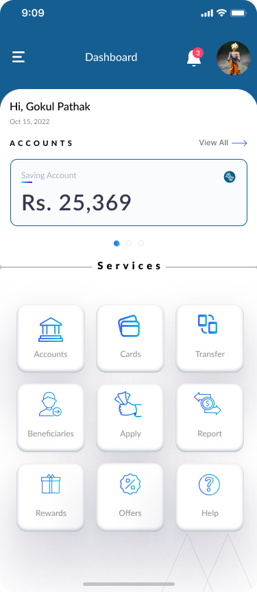 Internet Banking Mobile UI thumbnail